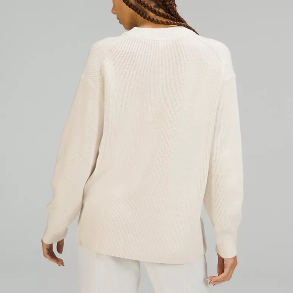 Lululemon Merino Wool-Blend Ribbed Crewneck Sweater - Picture 3 of 11